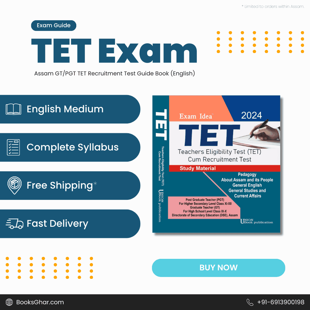 Assam GT/PGT TET Recruitment Test Guide Book (English)